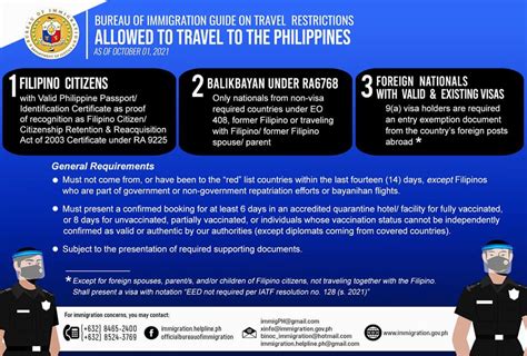 philippine immigration travel requirements.